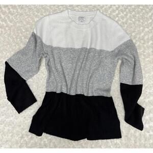 J.CREW COLORBLOCK SUPER SOFT CREWNECK SWEATER WOMEN'S‎ SIZE M